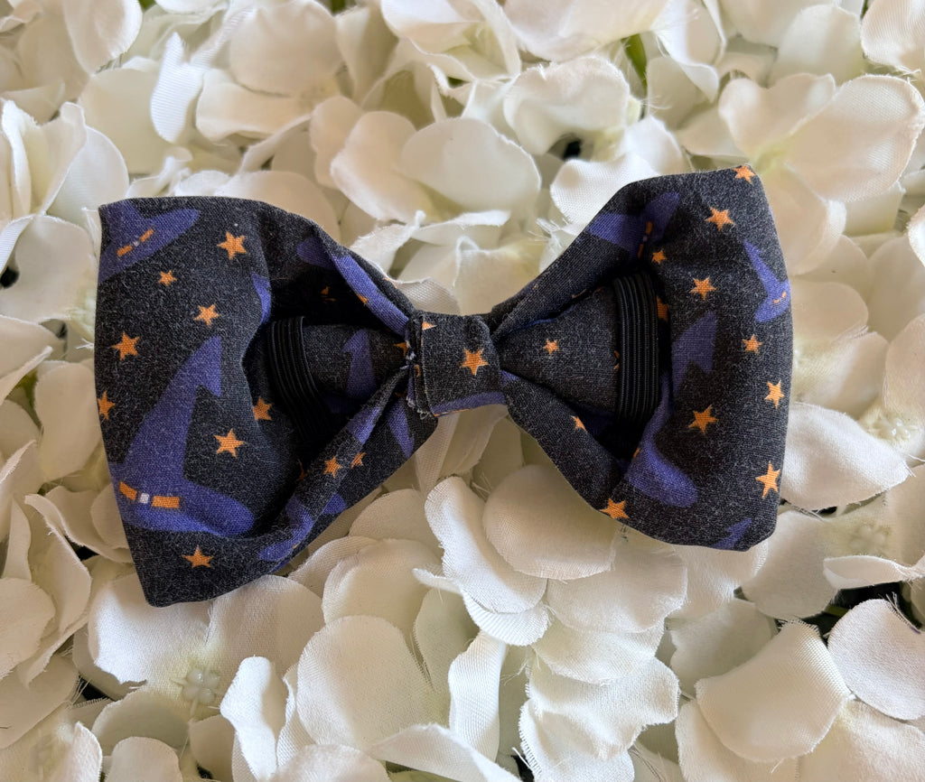 Purple Witches Hats Bow - Large