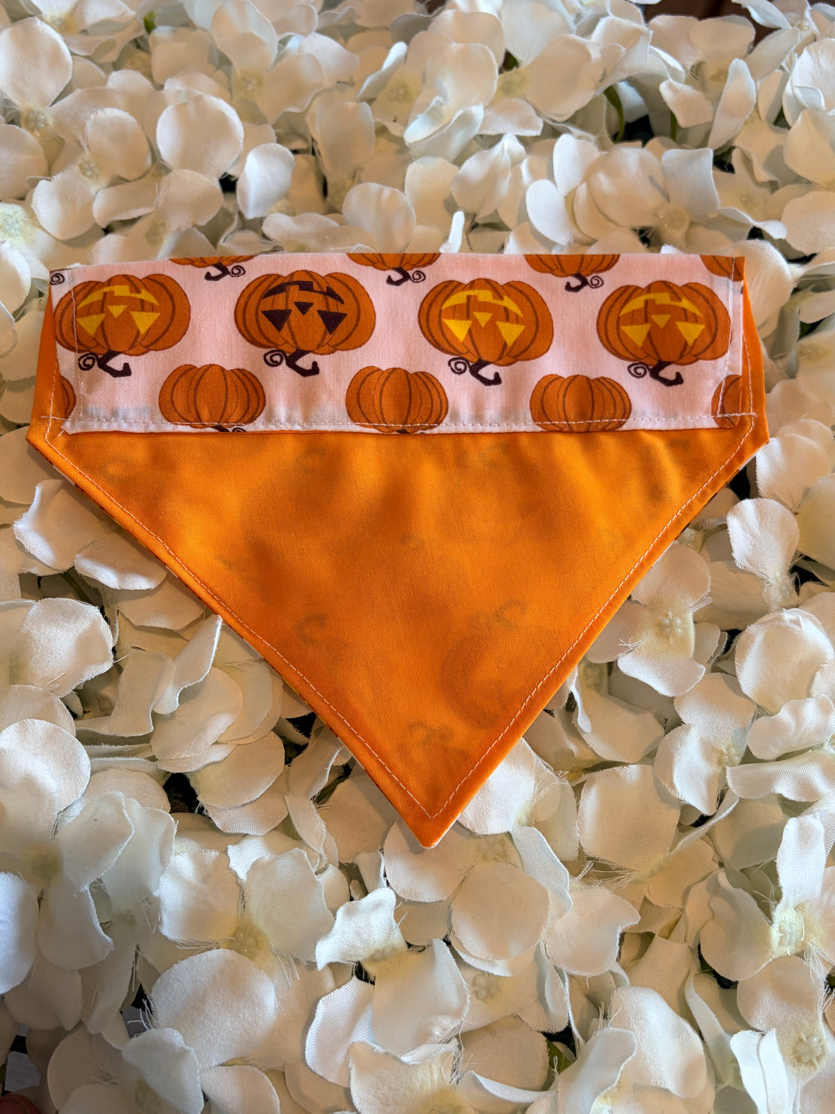Jack-o-Lantern Pumpkin Halloween Bandana - Small
