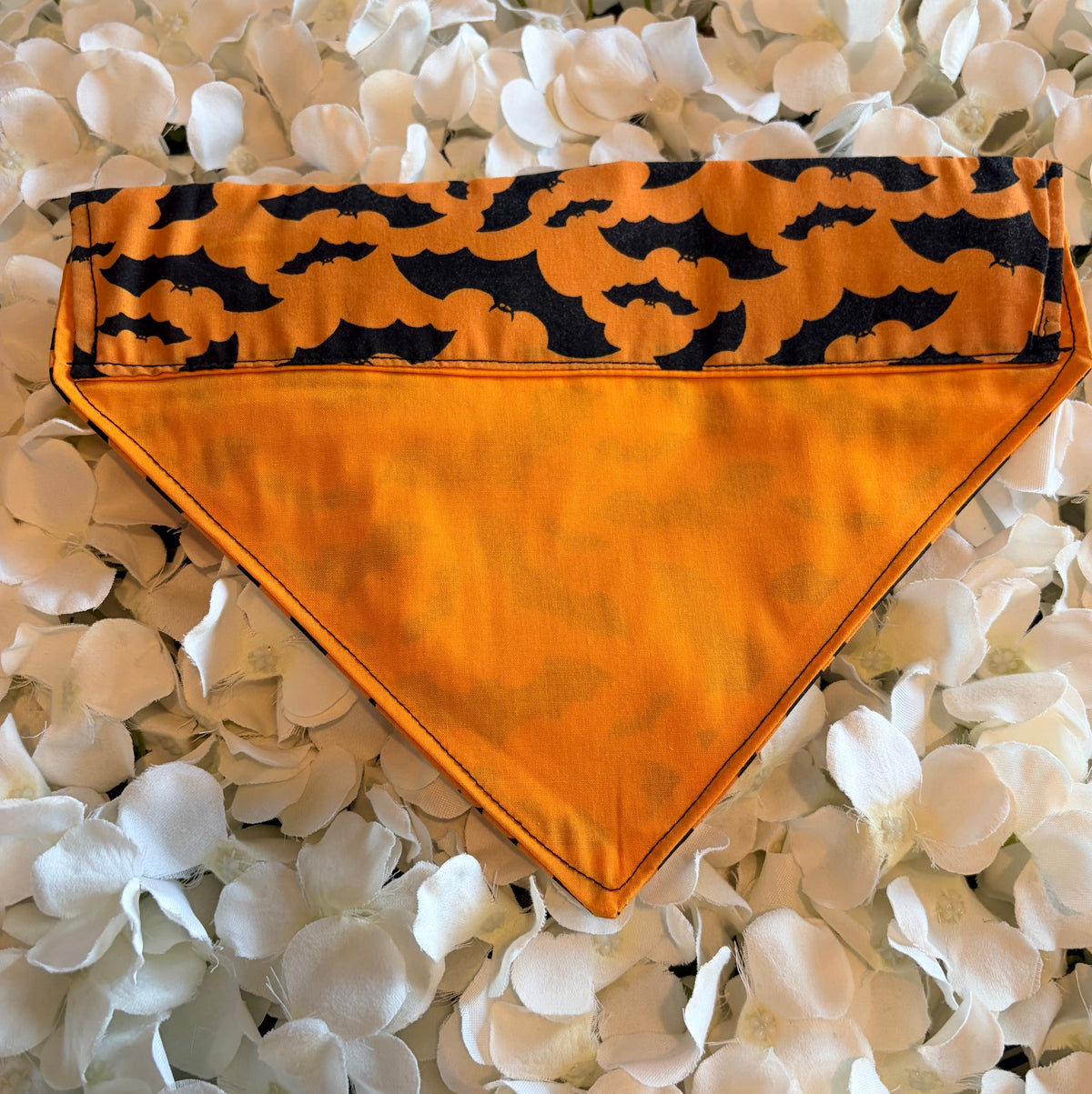 Orange Bats Halloween Bandana - Medium