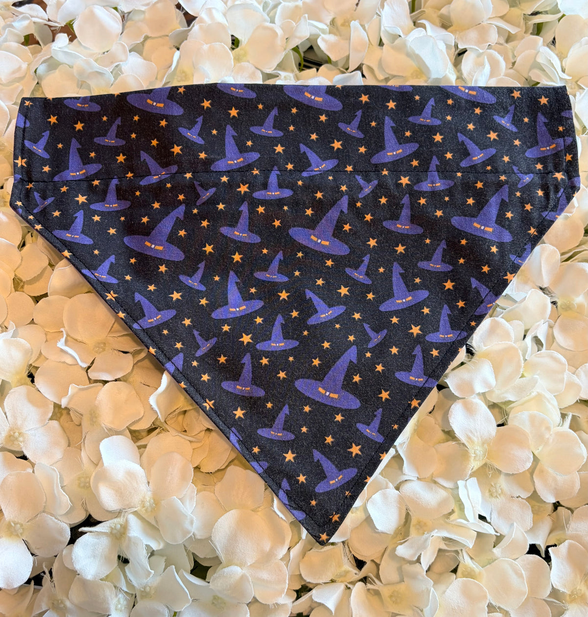 Purple Witch Hats Halloween Bandana - Large