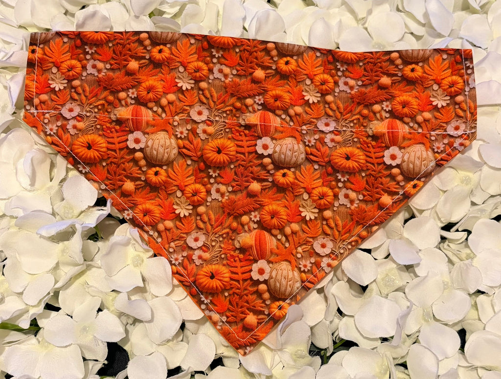 3D Pumpkin Bandana - Medium