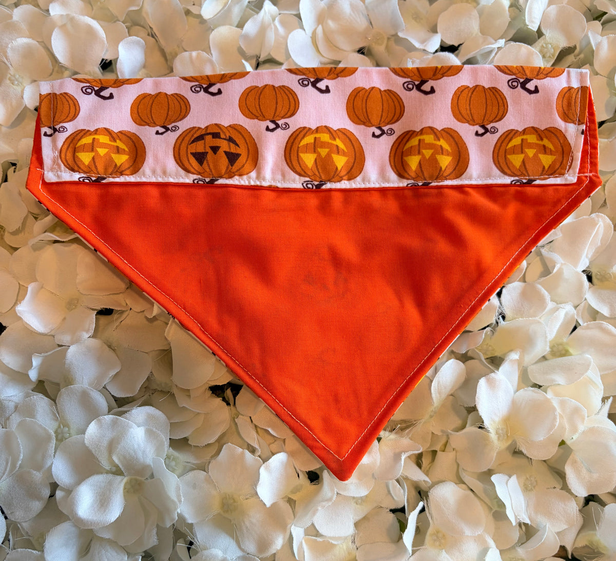 Jack-o-Lantern Pumpkin Halloween Bandana - Medium