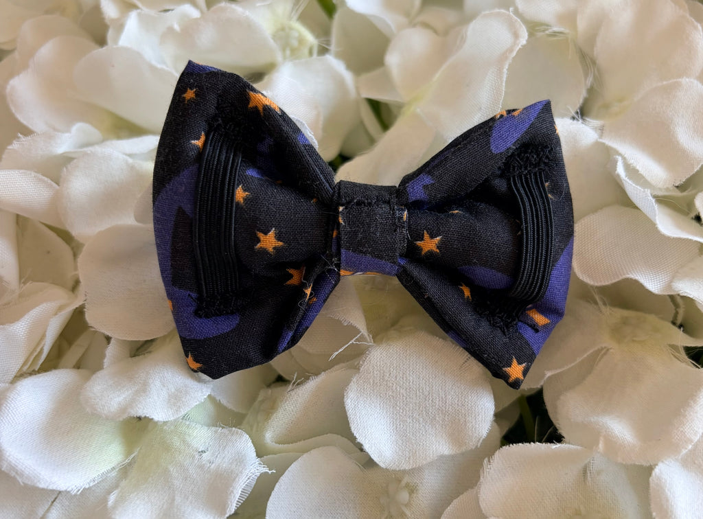 Purple Witches Hats Bow - Small