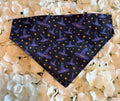 Purple Witch Hats Halloween Bandana - Medium