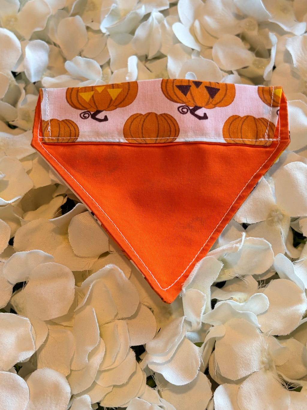 Jack-o-Lantern Pumpkin Halloween Bandana - Extra Small
