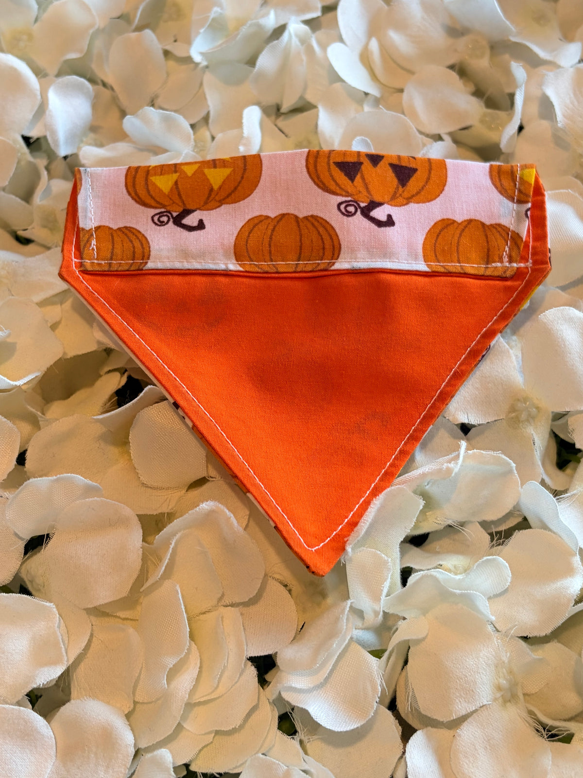 Jack-o-Lantern Pumpkin Halloween Bandana - Extra Small