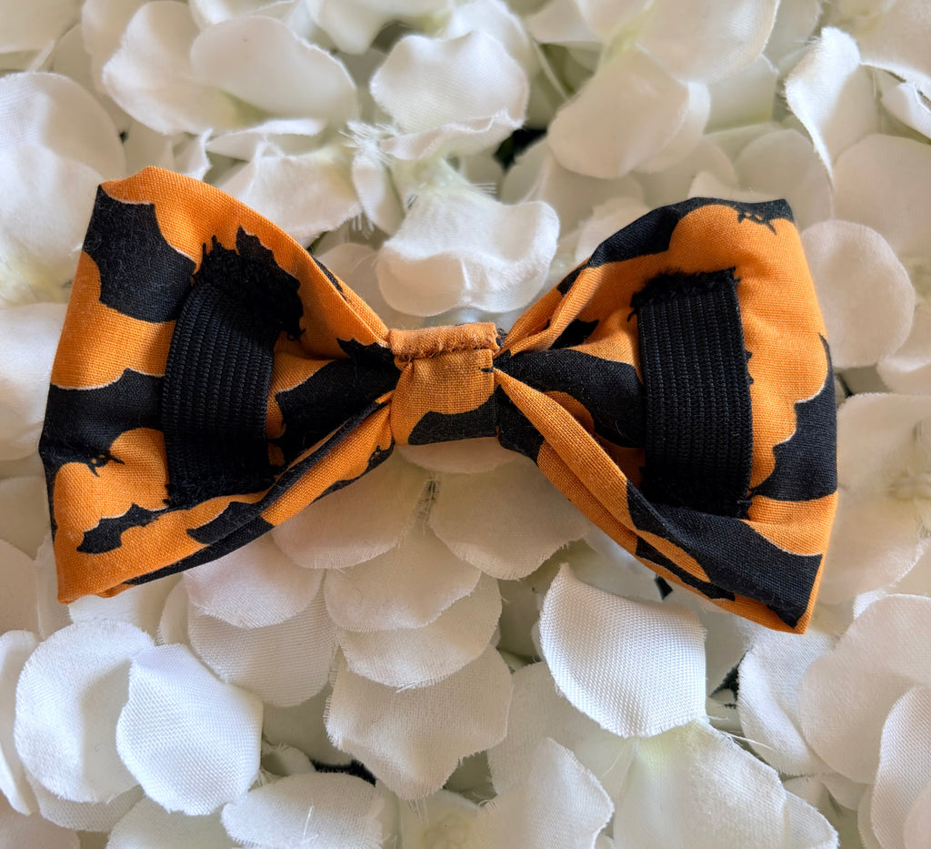 Orange Bats Bow - Medium
