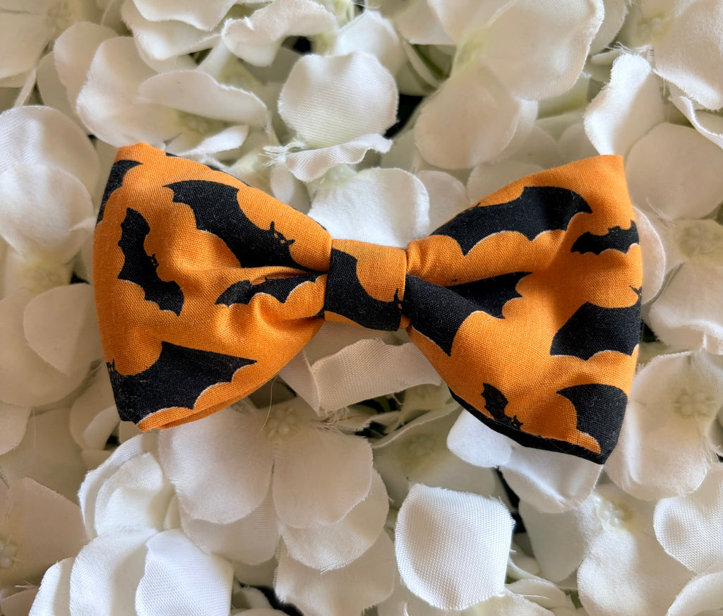 Orange Bats Bow - Medium