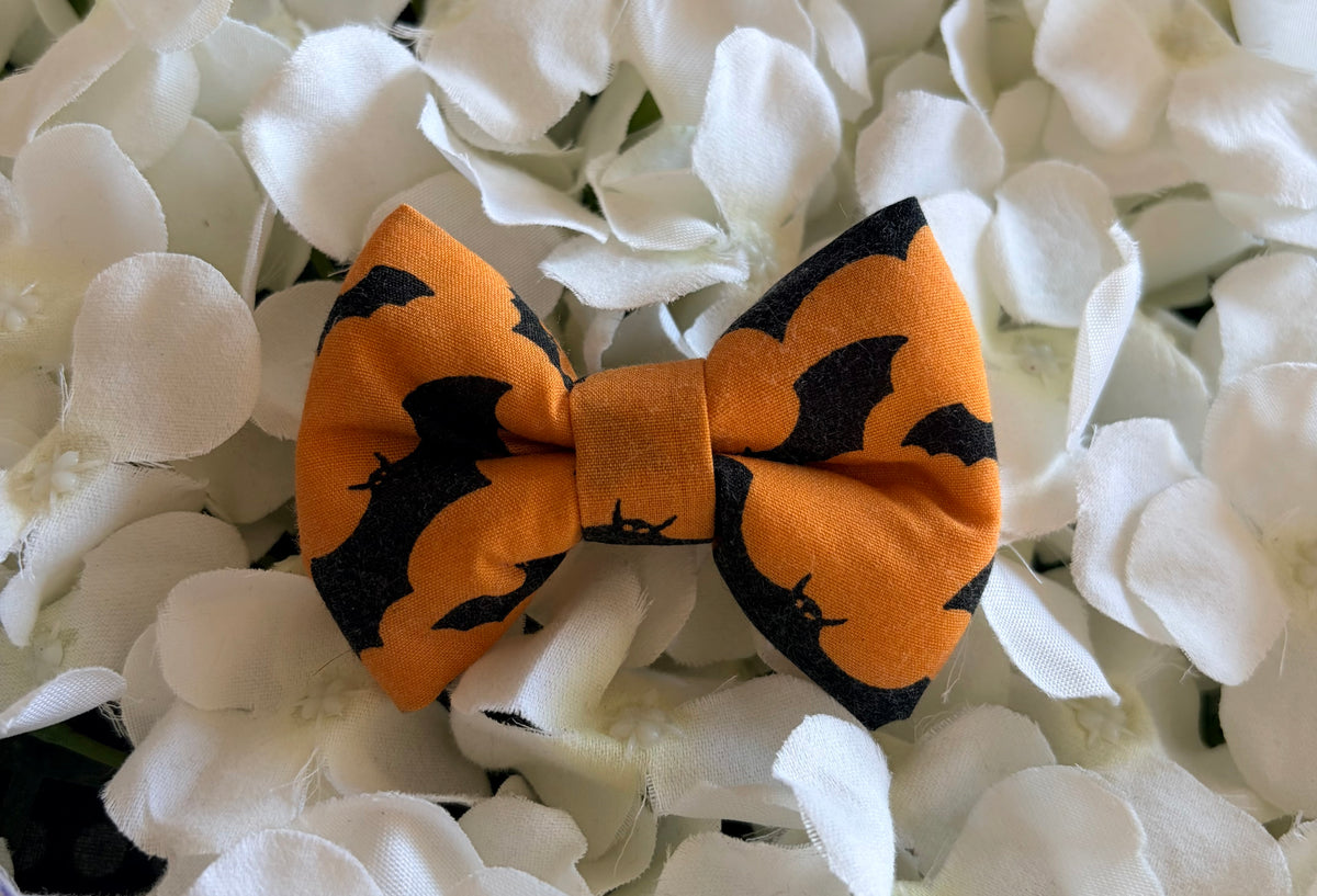 Orange Bats Bow - Small