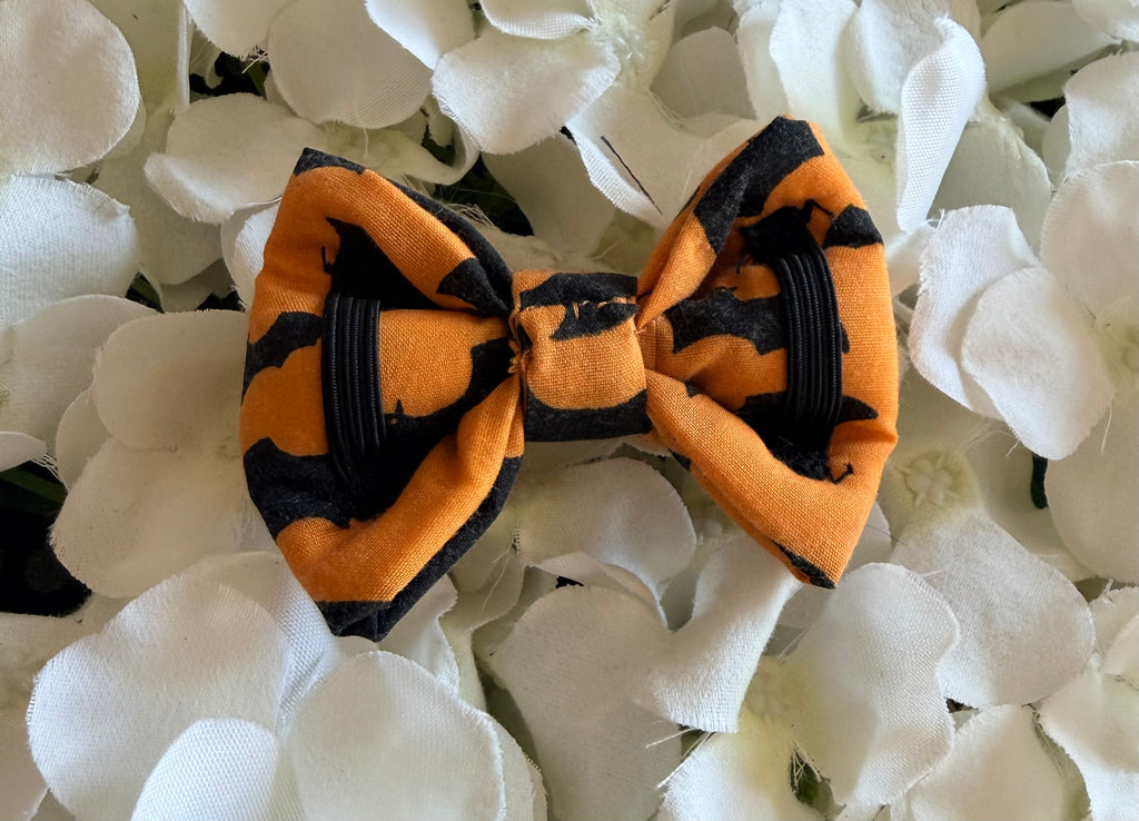Orange Bats Bow - Small