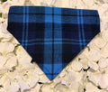 Blue Check Bandana - Small