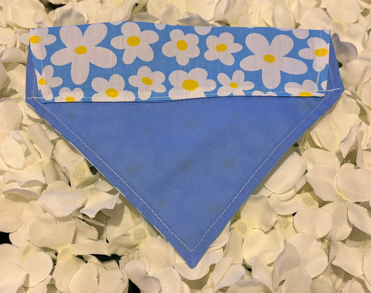 Blue Daisy Bandana - Small