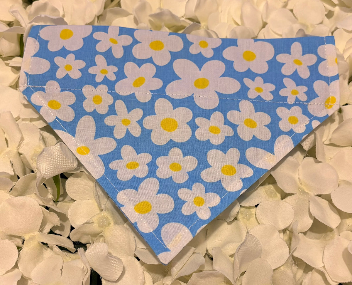 Blue Daisy Bandana - Small