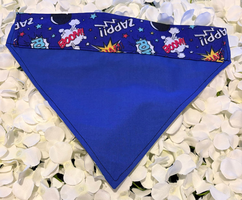 Blue Pow Wham Bandana - Large