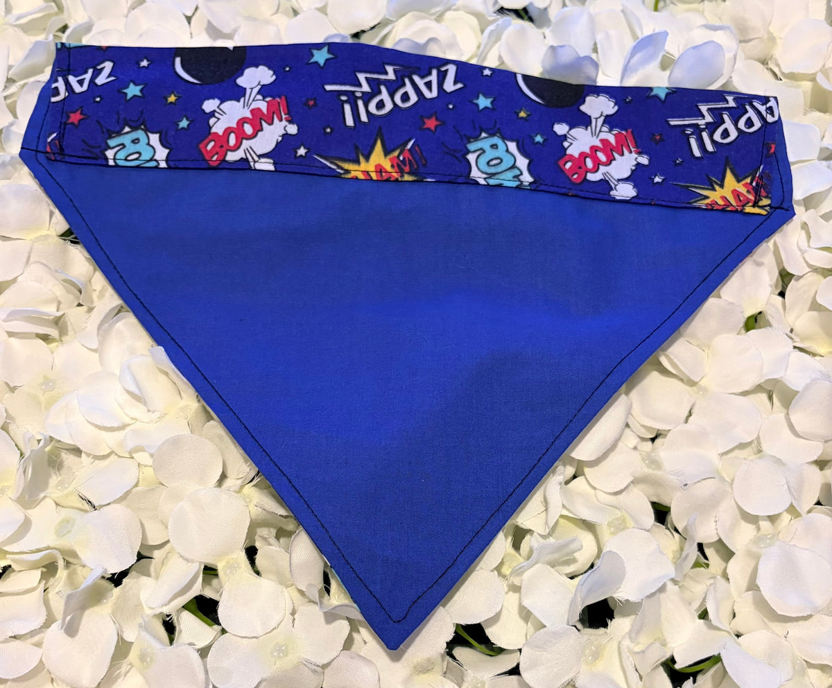 Blue Pow Wham Bandana - Large