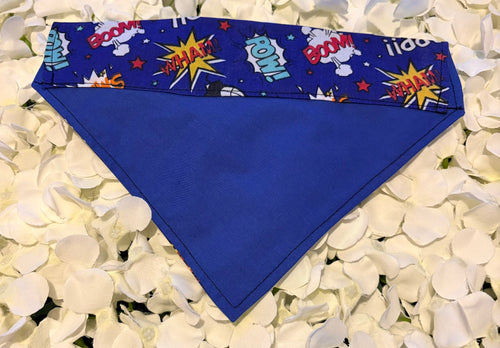 Blue Pow Wham Bandana - Medium