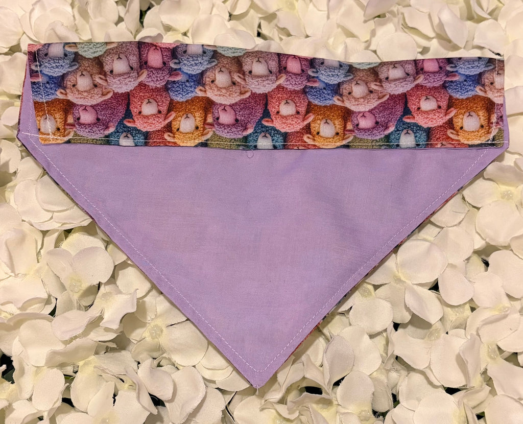 Colourful Sheep Bandana - Medium