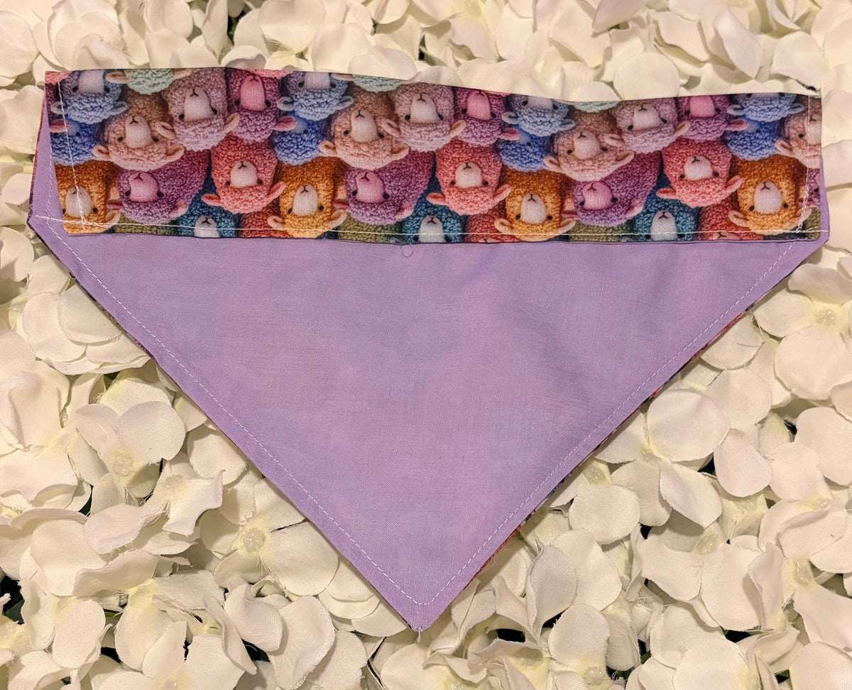 Colourful Sheep Bandana - Medium