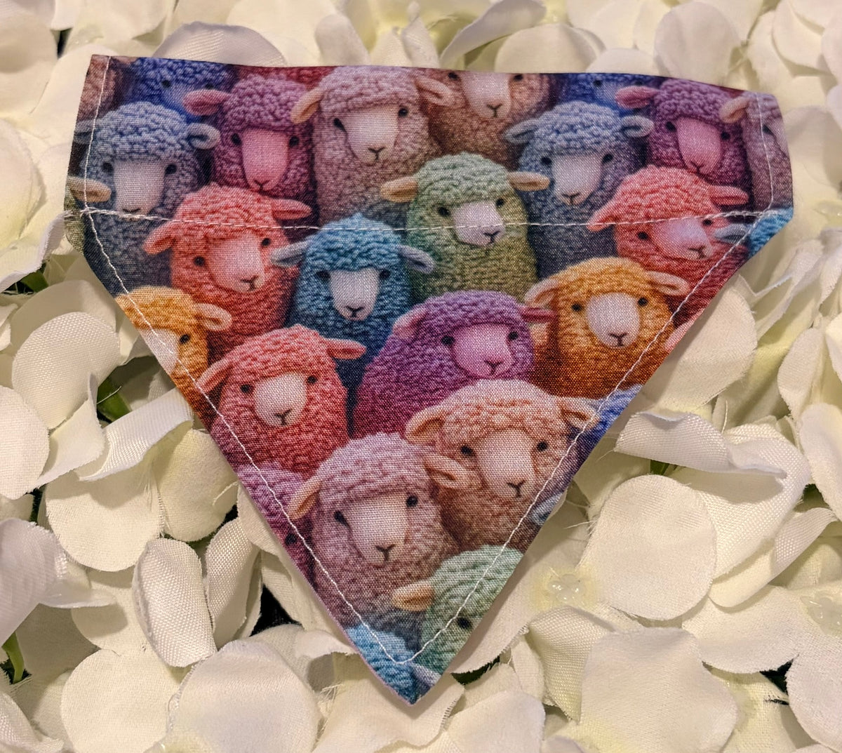 Colourful Sheep Bandana - Extra-Small