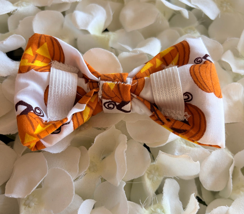 Jack-O-Lantern Pumpkin Bow - Medium