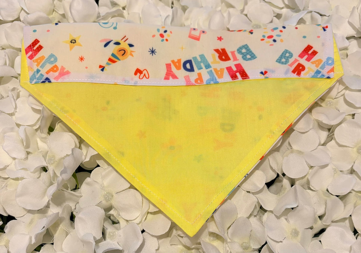 Happy Birthday Bandana - Medium