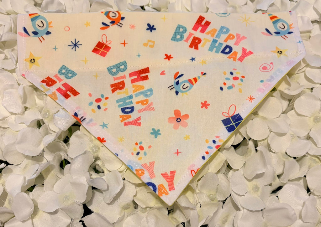Happy Birthday Bandana - Medium
