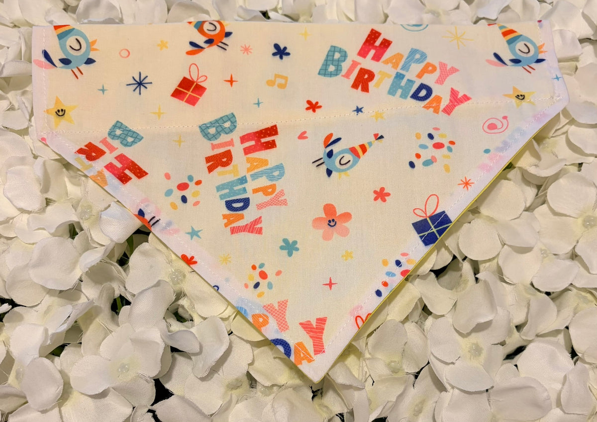 Happy Birthday Bandana - Medium