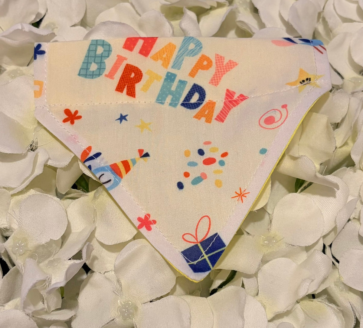 Happy Birthday Bandana - Extra-Small