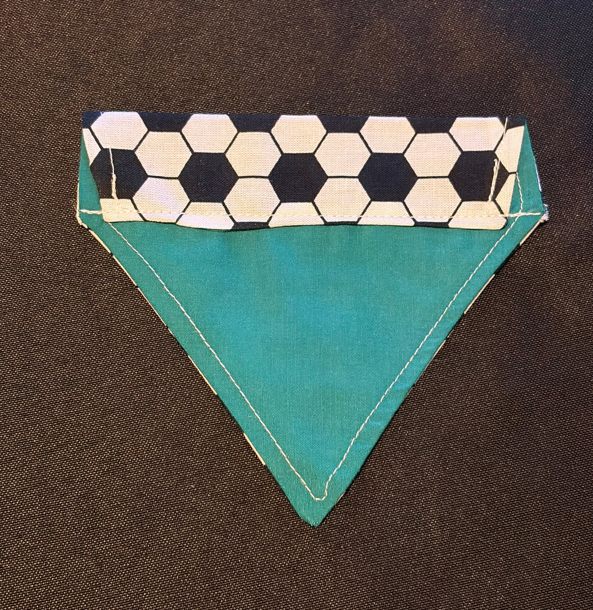 Football Black & White Bandana - Extra-Small