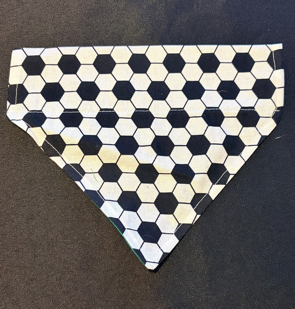 Football Black & White Bandana - Small