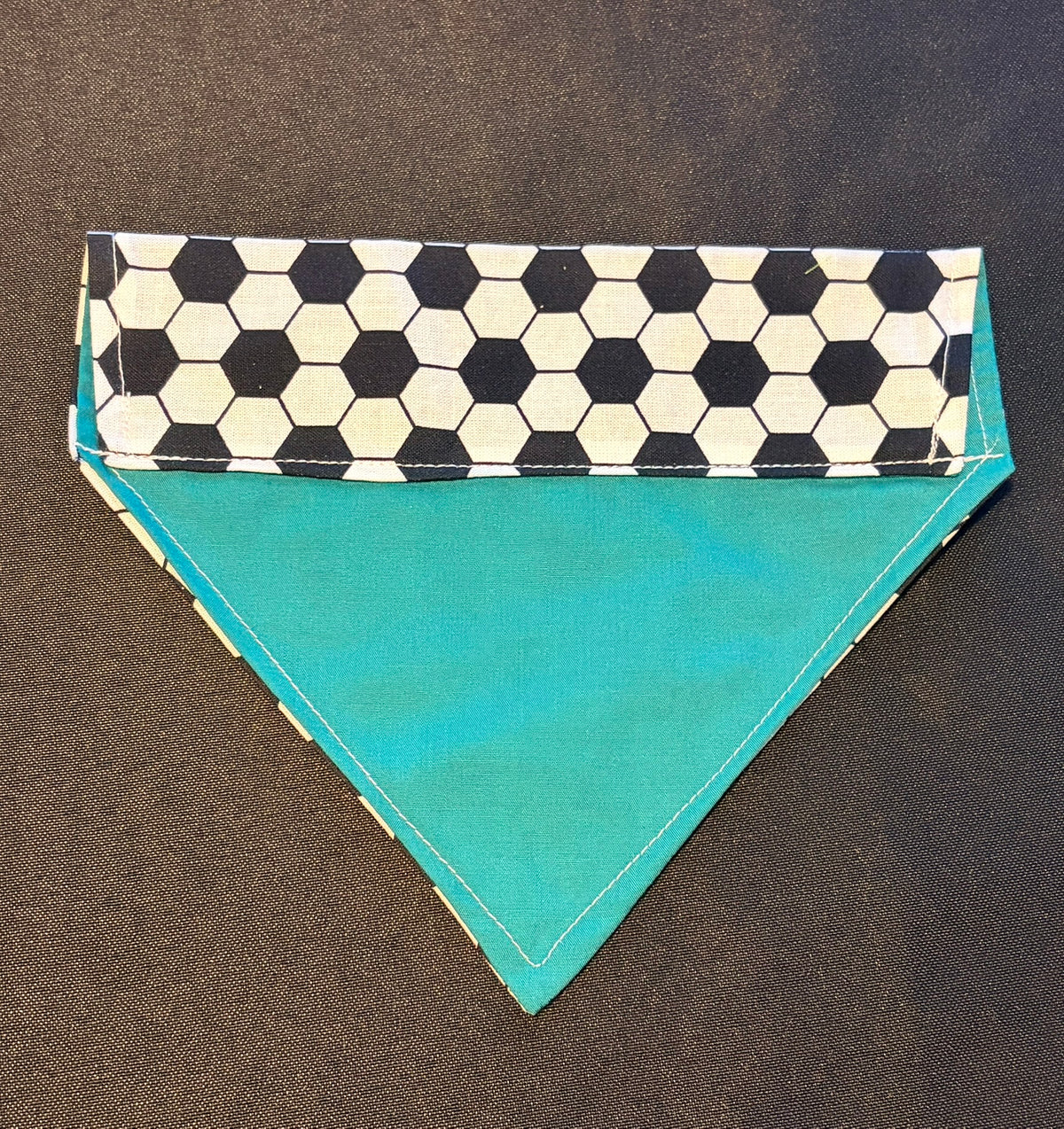 Football Black & White Bandana - Small