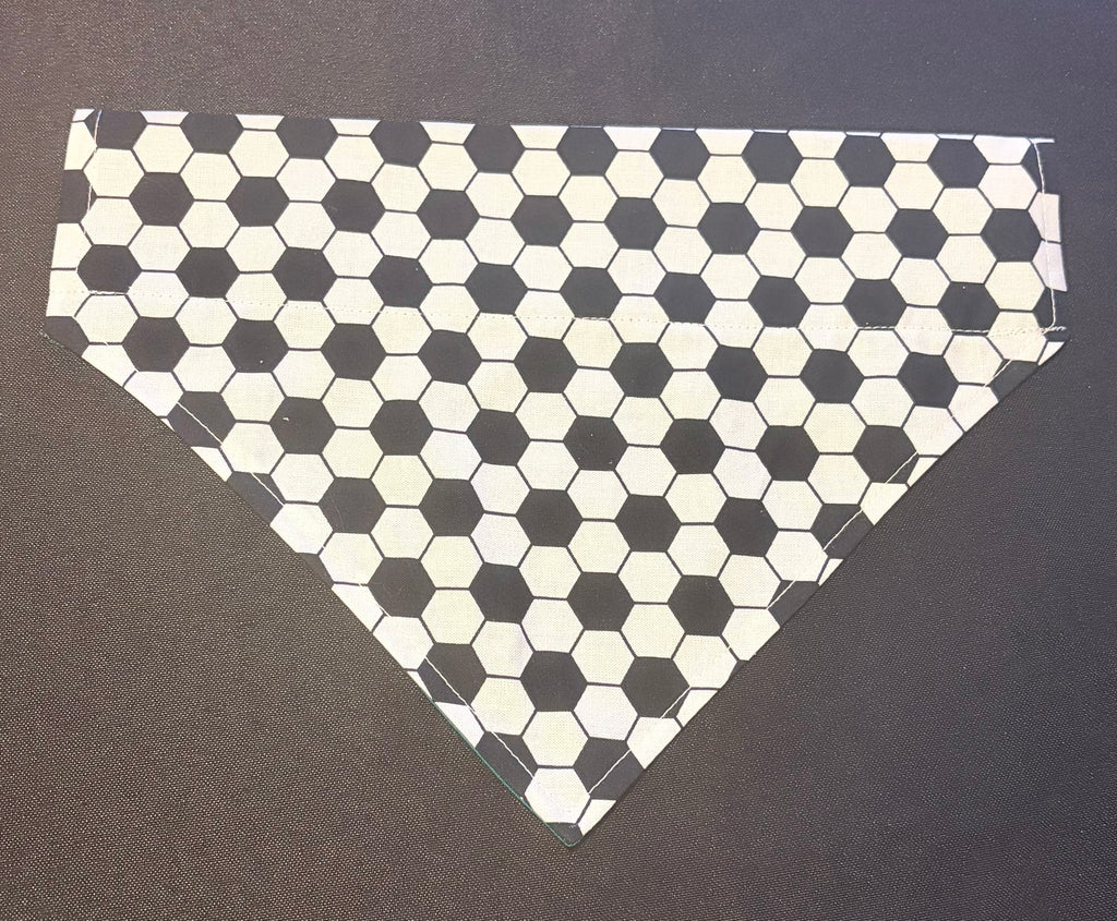 Football Black & White Bandana - Medium