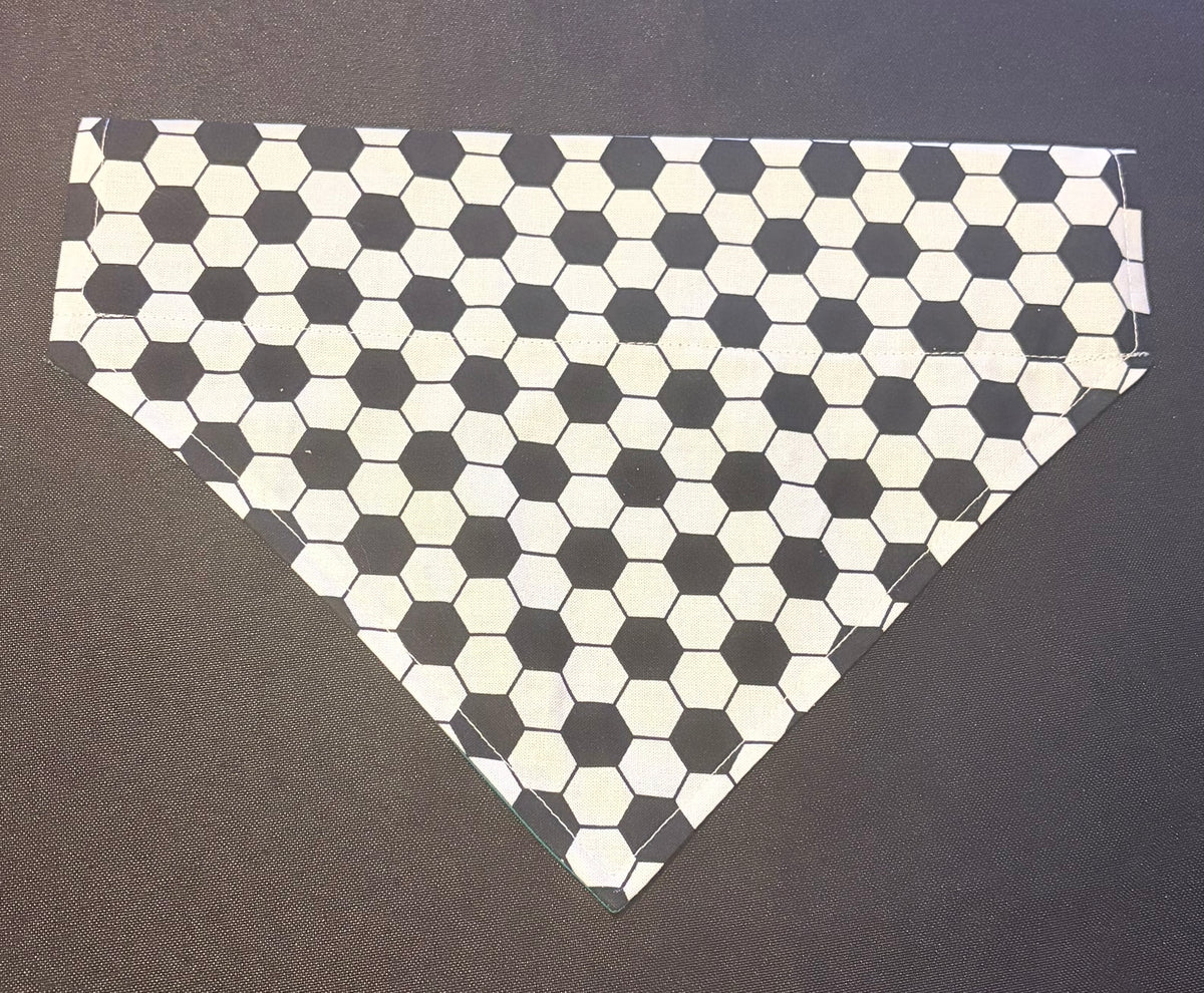 Football Black & White Bandana - Medium