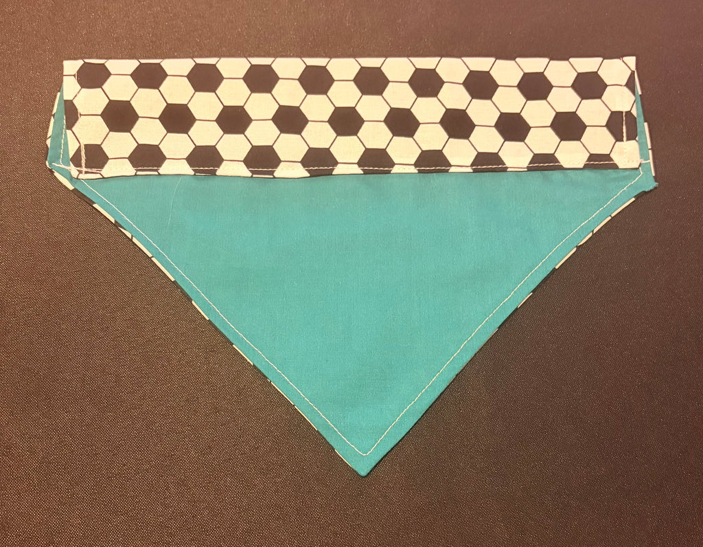 Football Black & White Bandana - Medium