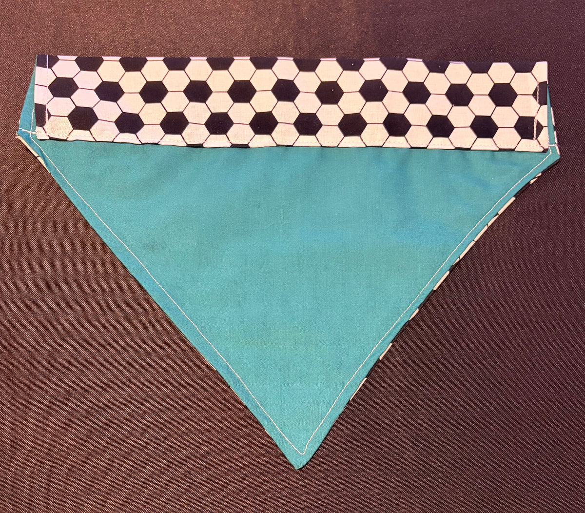 Football Black & White Bandana - Large