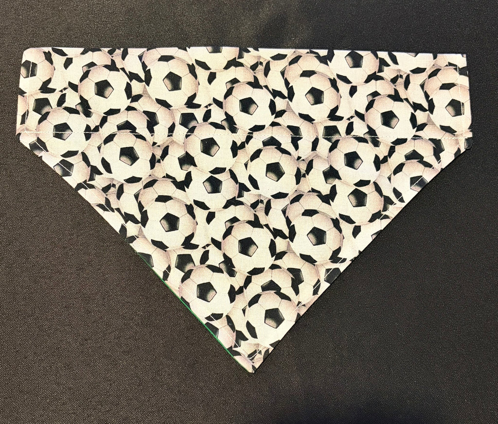 Football 3D Black & White Bandana - Medium
