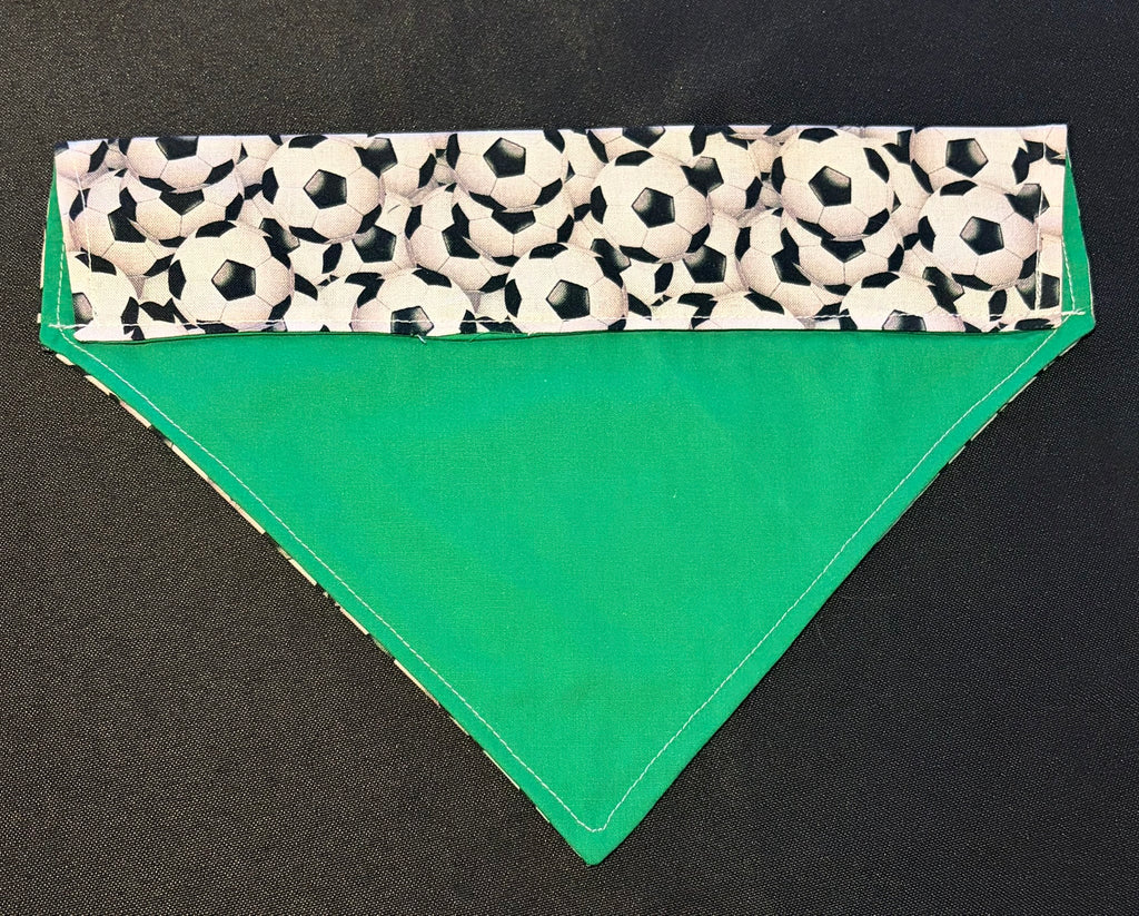 Football 3D Black & White Bandana - Medium