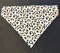 Football 3D Black & White Bandana - Large