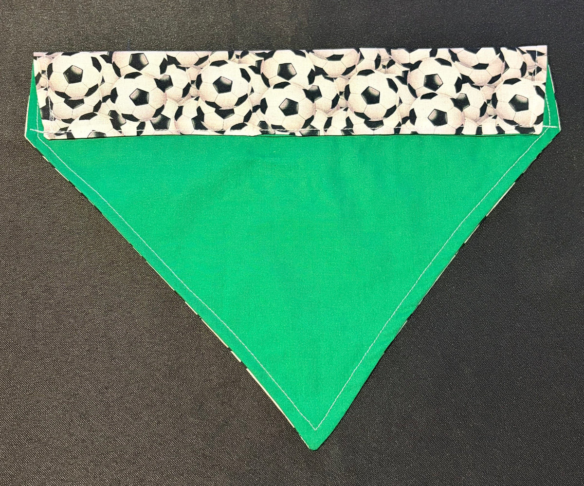 Football 3D Black & White Bandana - Large