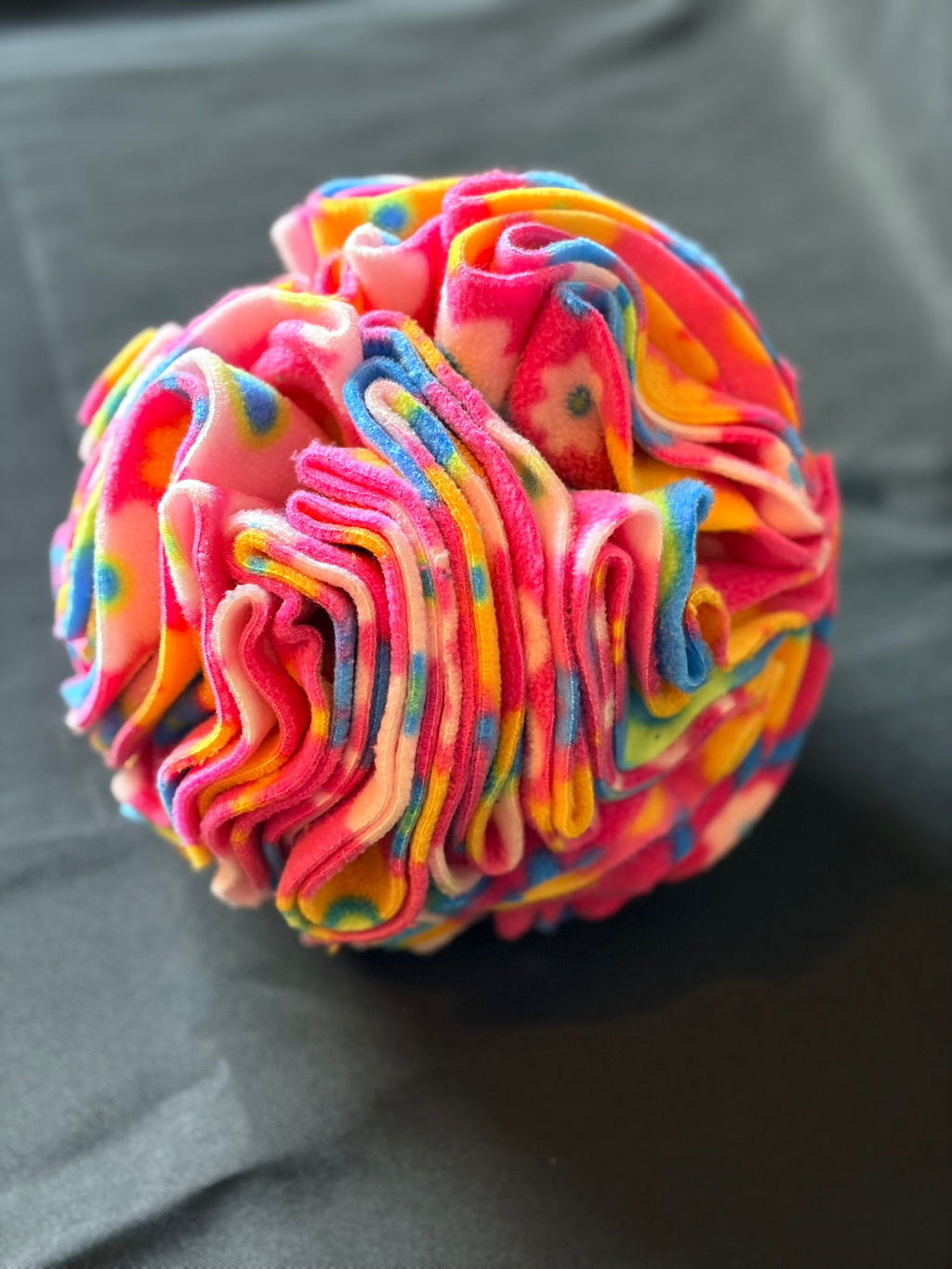 Snuffle Ball - Bright Pink Flowers