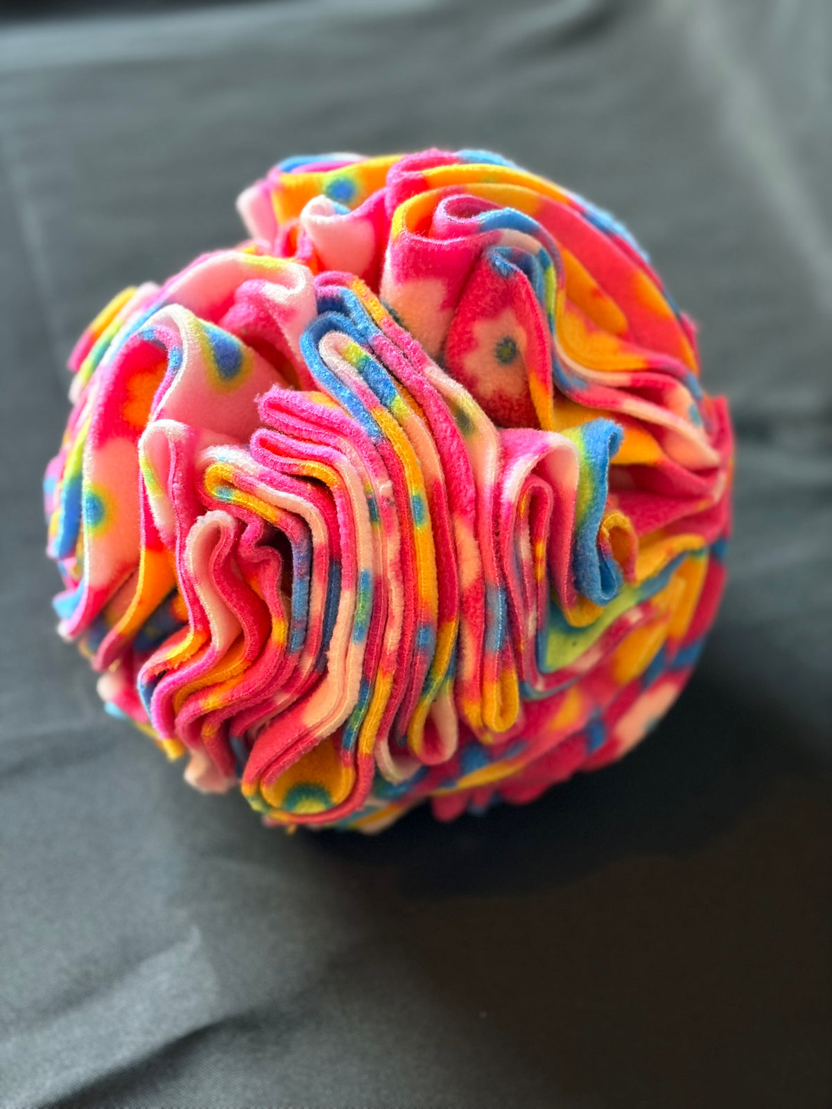 Snuffle Ball - Bright Pink Flowers