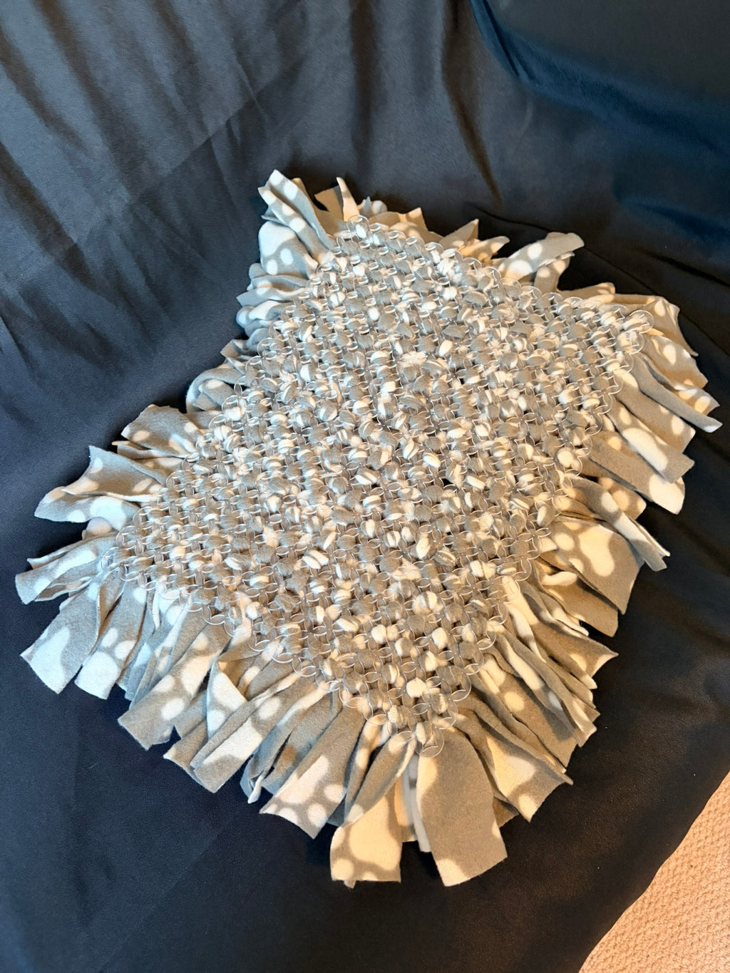 Grey Paw Print Snuffle Mat - Large