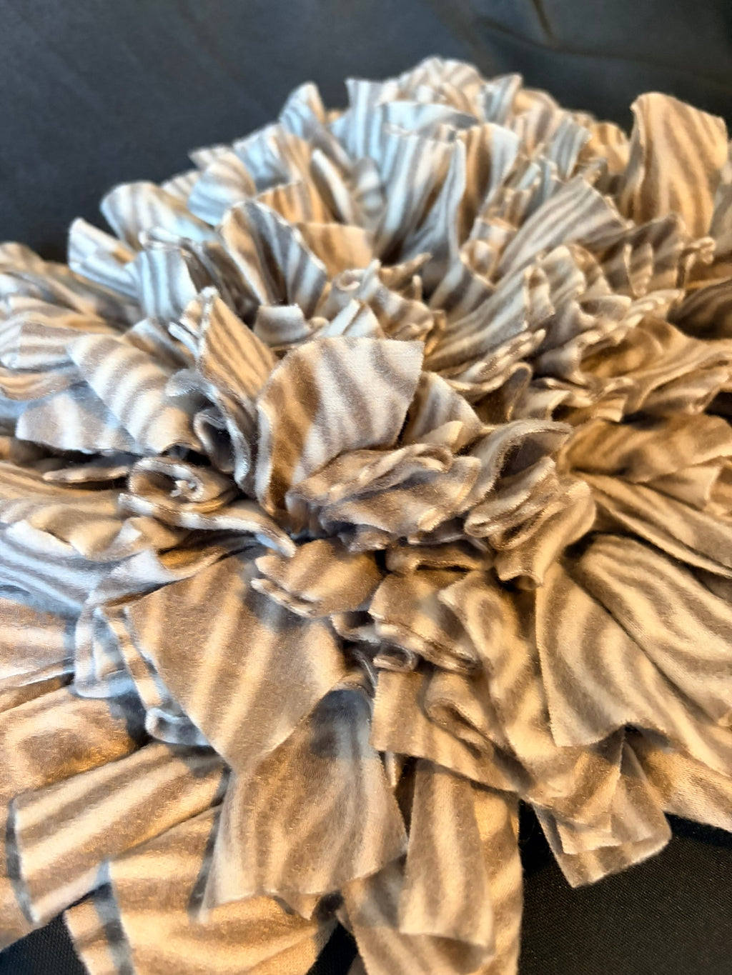 Striped Grey Animal Print Snuffle Mat - Medium