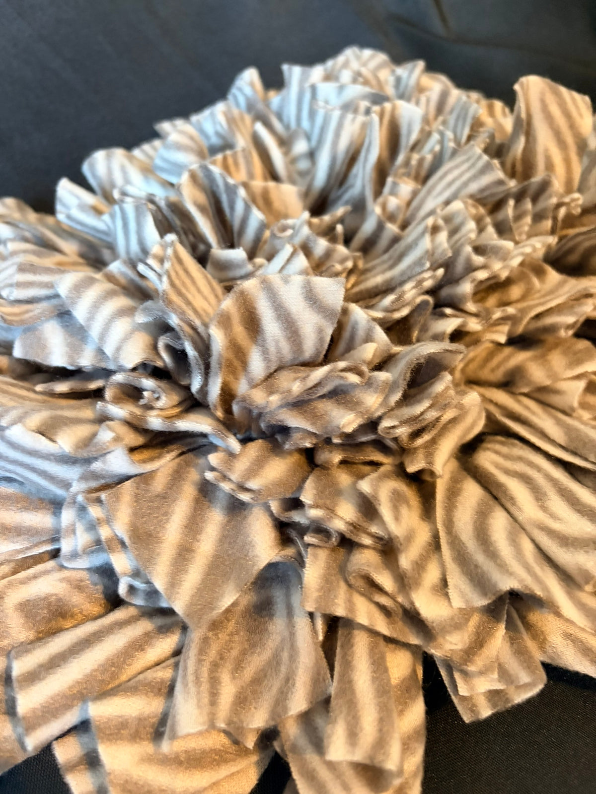 Striped Grey Animal Print Snuffle Mat - Medium