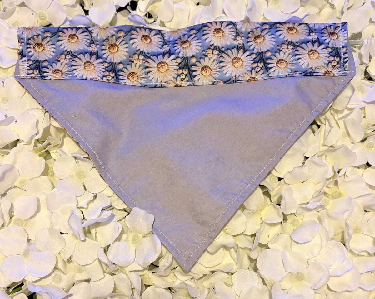 Blue Daisy Bandana - Large
