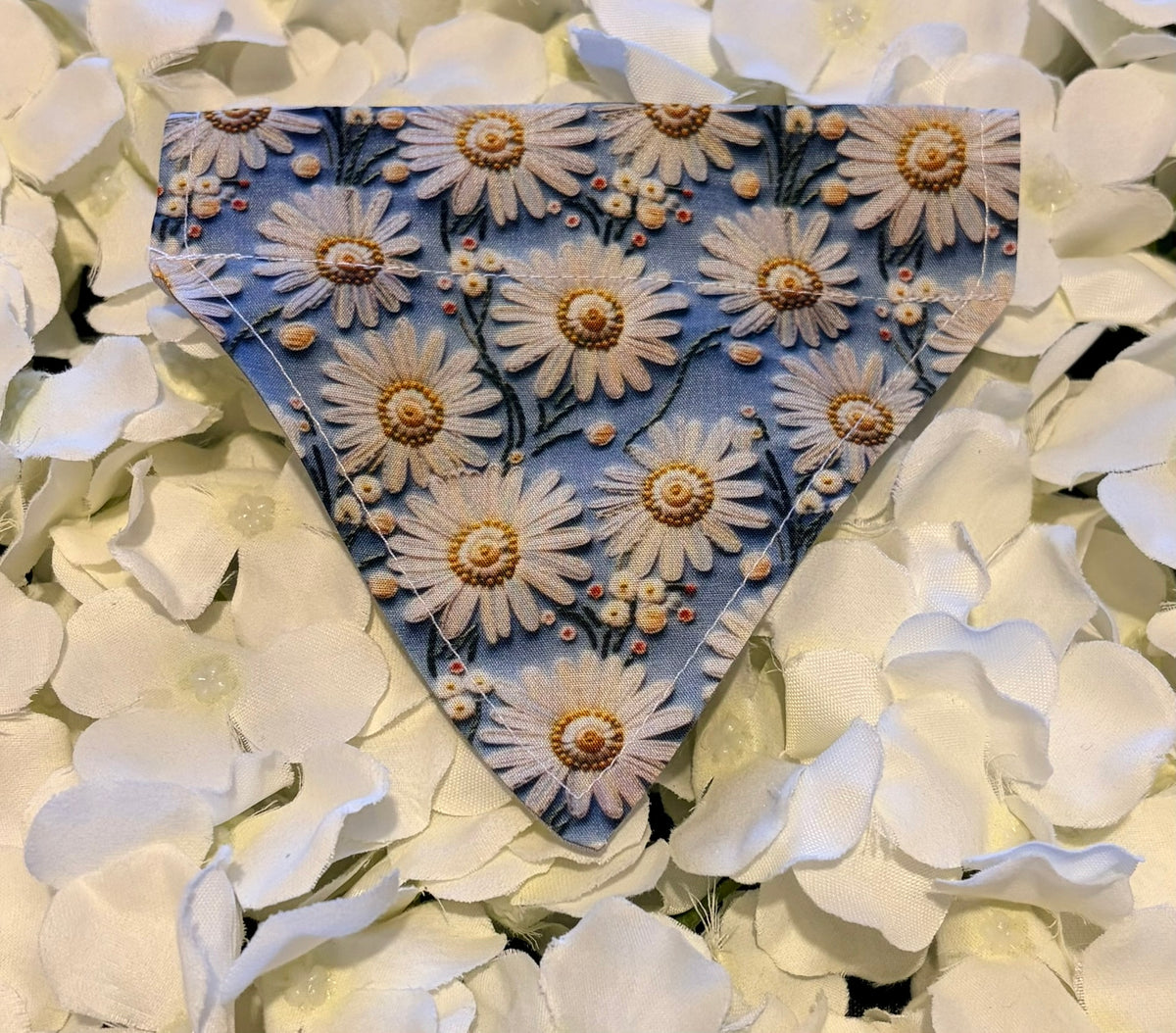 Blue Daisy Bandana - Extra Small