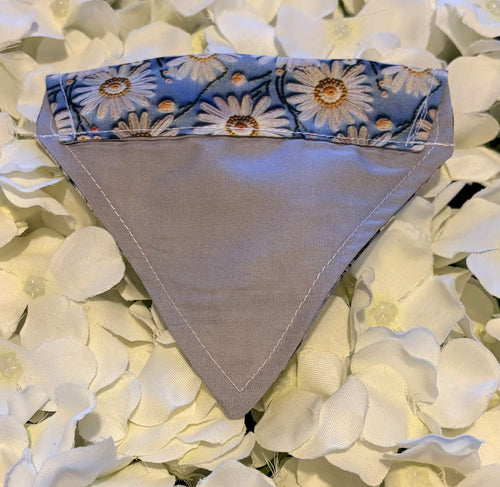 Blue Daisy Bandana - Extra Small