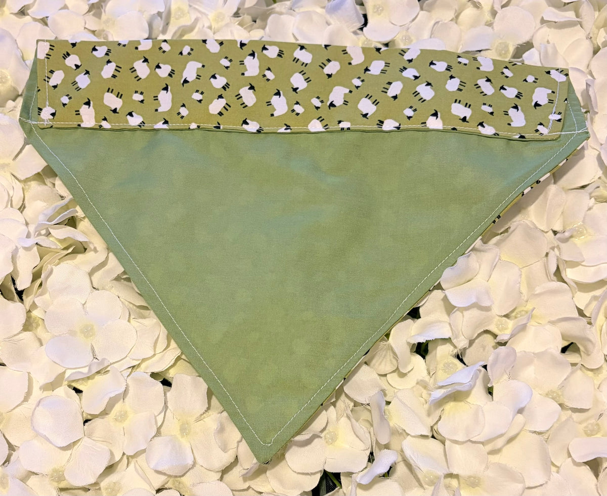 Green Sheep Bandana - Large