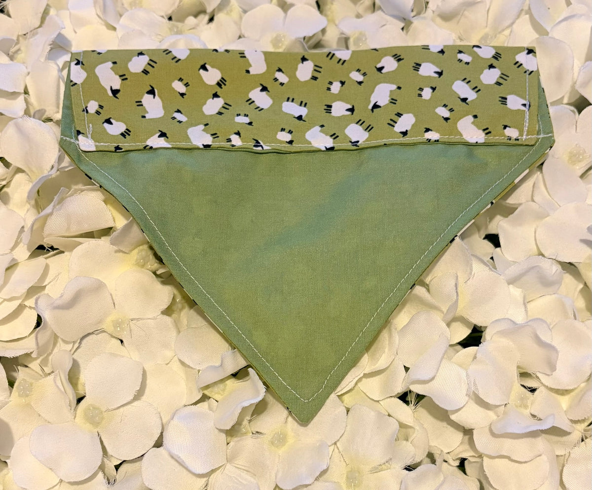 Green Sheep Bandana - Small