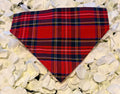 Red Tartan Bandana - Small